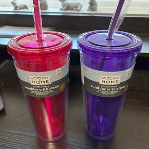 PINK/PURPLE TUMBLER SET
